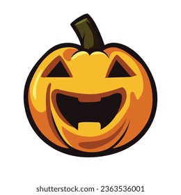 Spooky Halloween pumpkin icon for eerie designs and eerie vibes