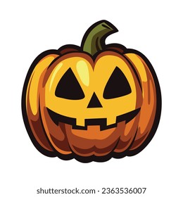 Spooky Halloween pumpkin icon for eerie designs and eerie vibes