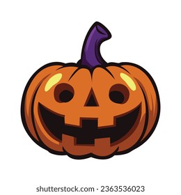 Spooky Halloween pumpkin icon for eerie designs and eerie vibes