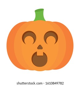 Spooky halloween pumpkin. Halloween season - VEcto rillustration design
