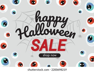 spooky halloween sale banner for this halloween