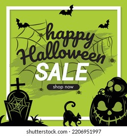 spooky halloween sale banner for this halloween