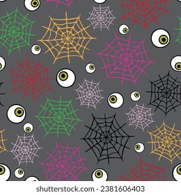 Spooky Halloween seamless vector pattern