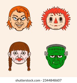 Spooky Halloween Stickers for Halloween character collection