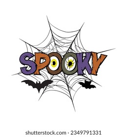 spooky, Halloween Sublimation T-shirt Design