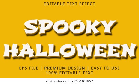 Spooky halloween theme editable text effect halloween theme text style.