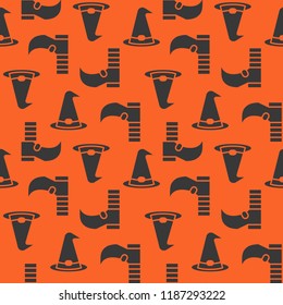 spooky halloween theme seamless pattern flat design for use as wallpaper or wrapping paper gift