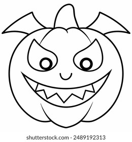 Spooky Halloween Theme Vector Art.