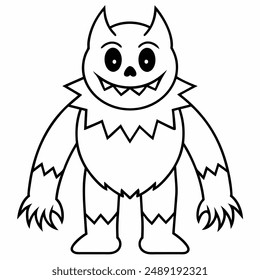 Spooky Halloween Theme Vector Art.