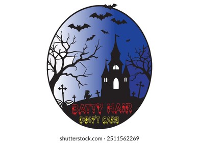 Spooky Halloween vector featuring pumpkins, ghosts, and bats. Perfect for seasonal designs, party invites, and themed decorations.