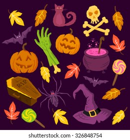 Spooky Halloween Vector Symbols