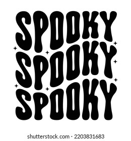 Spooky Happy Halloween shirt print template, Pumpkin Fall Witches Halloween Costume shirt design
