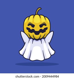 Spooky jack o lantern vector illustration