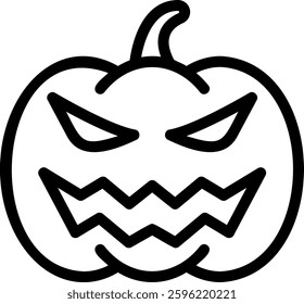 spooky line icon illustration vector