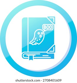 Design de ícone de vetor de linha assustadora