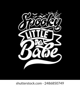 Spooky Little Babe Graphic Design, Gift For Halloween, Spooky Babe Say Halloween Symbol Babe Retro Graphic