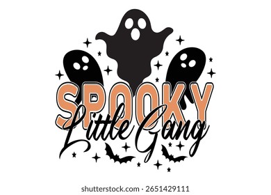 Design de camiseta de EPS de Pequena Gangue Assustadora