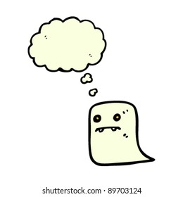 spooky little ghost cartoon character