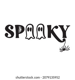 spooky logo inspirational quotes typography lettering design