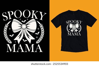 Spooky mama t shirt, Halloween t shirt design