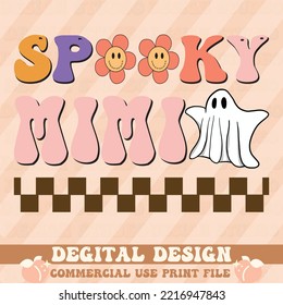 spooky mimi t shirt design,vector file.