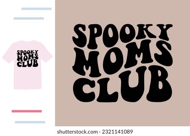 spooky moms club t shirt design