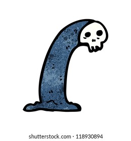 unscharfer Monsterkartoon