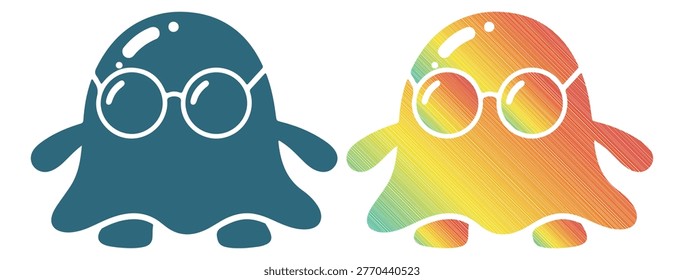 Spooky monster silhouette 