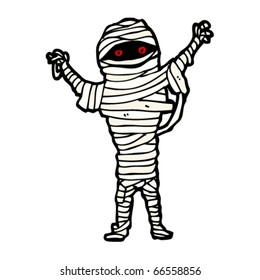 spooky mummy cartoon