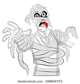 Spooky Mummy Vector