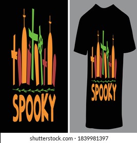 Spooky New Halloween T Shirt Design
