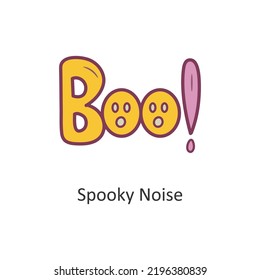 Spooky Noise vector filled outline Icon Design illustration. Halloween Symbol on White background EPS 10 File