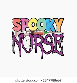 Spooky Nurse, Halloween Sublimation T-shirt Design