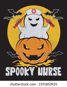 

Spooky Nurse T-shirt graphics and merchandise design