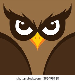 spooky owl illustration