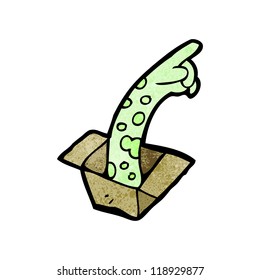 spooky pointing arm in box