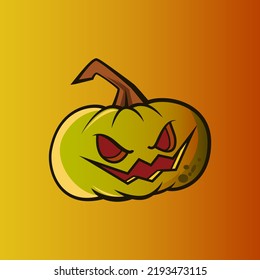 Spooky Pumpkin for Halloween illustration 