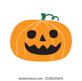 Spooky pumpkin icon. Halloween design. Vector illustration