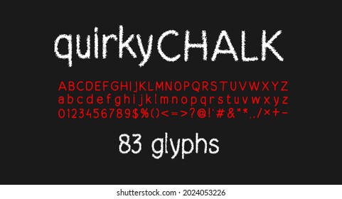 spooky quirky chalk letters for halloween holiday alphabet