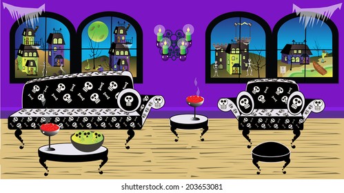 spooky room and furniture/Spooky Room/Everything is grouped properly in case things need to be moved around.