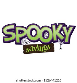 Spooky Savings Event Banner Headline Halloween