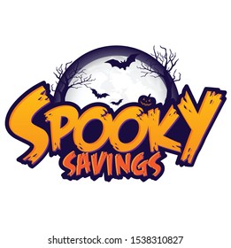 Spooky Savings Event Headline Halloween