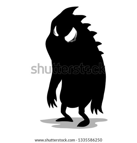 Spooky scary monster in the shadow