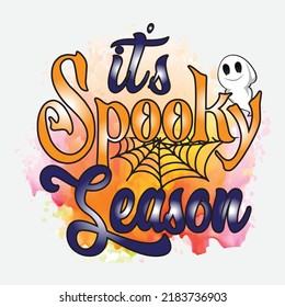 It's Spooky Season Halloween Sublimation T-Shirt Design