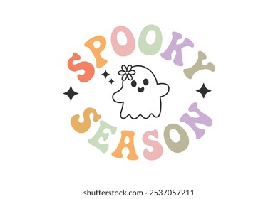 Spooky season, Halloween T Shirt design	