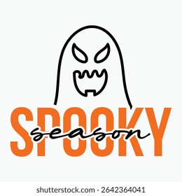 Spooky Season Retro T shirt Design Sublimation