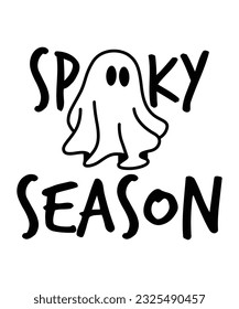 Spooky season shirt print template