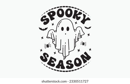 Spooky season svg, halloween svg design bundle, halloween svg, happy halloween vector, pumpkin, witch, spooky, ghost, funny halloween t-shirt quotes Bundle, Cut File Cricut, Silhouette 