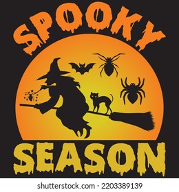 spooky season t shirt design