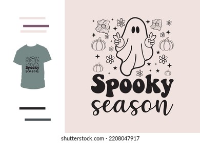 Spooky season t shirt design